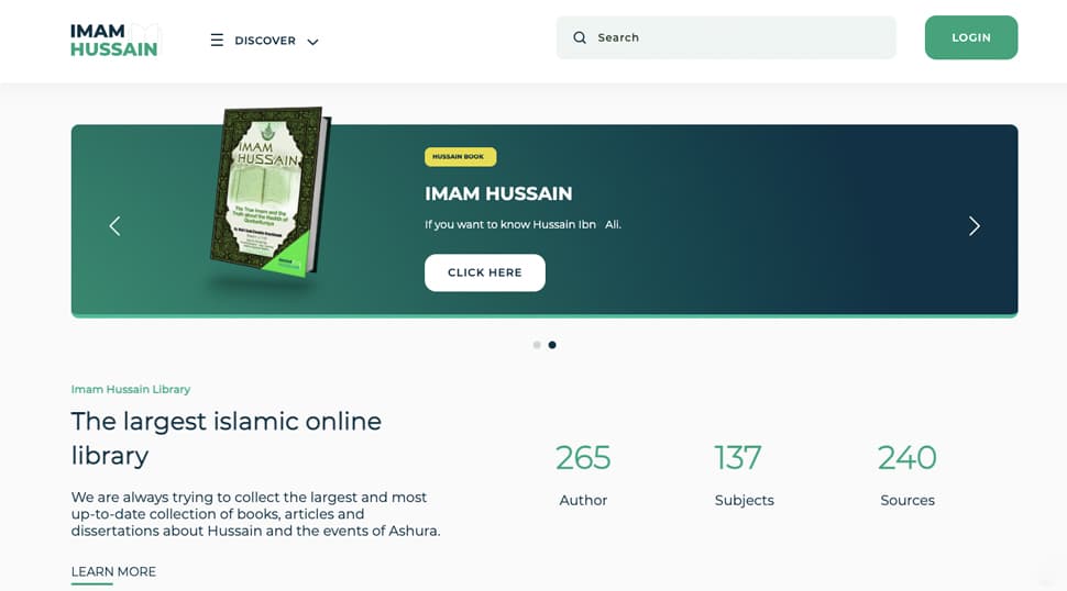 The largest website about Hussain